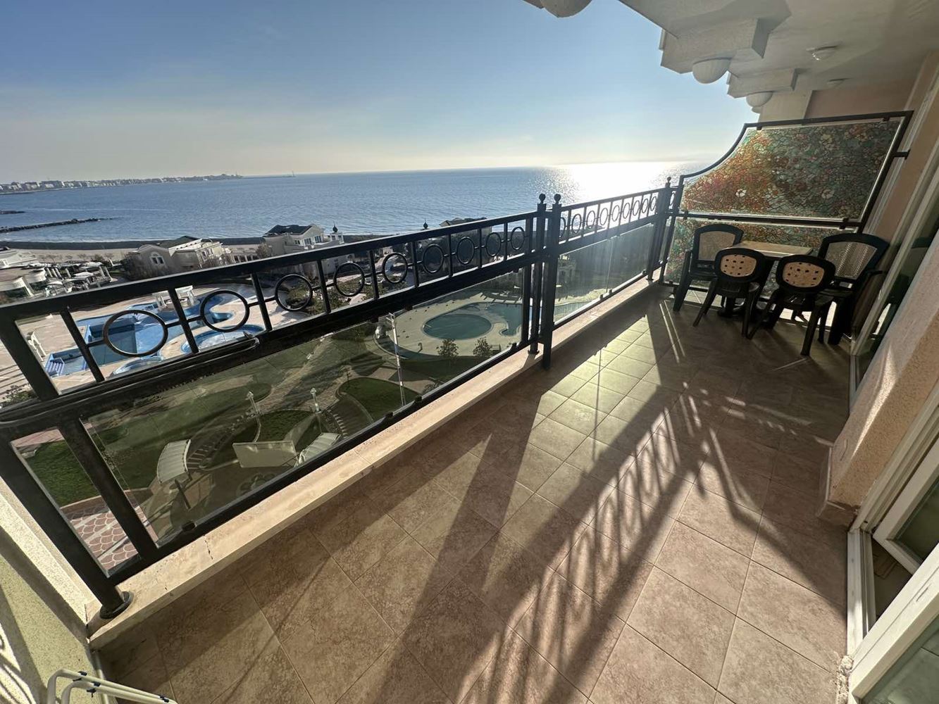 Two-bedroom apartment in Pomorie with frontal sea view – luxury living on the beachfront