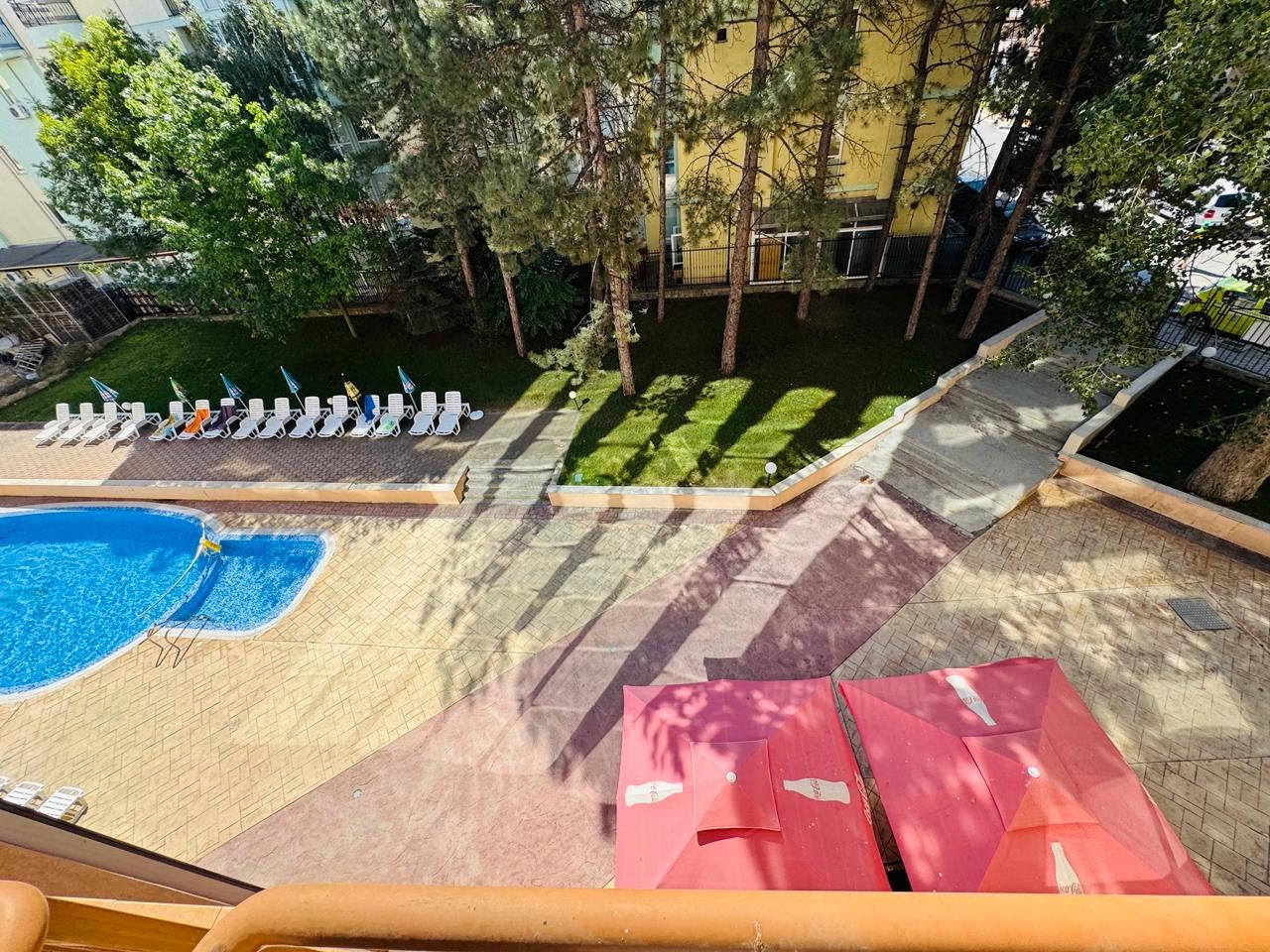 One-Bedroom Apartment with Pool View – Only 300 m from the Sea in Sunny Beach