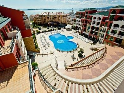 One-bedroom apartment with sea view and Old Nessebar view in Sveti Vlas