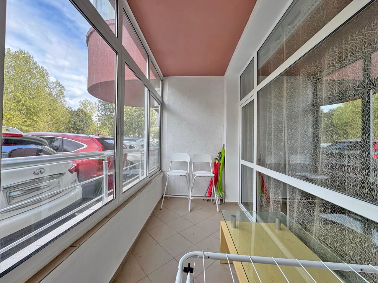 Spacious two-bedroom apartment with pool view in Sunny Beach