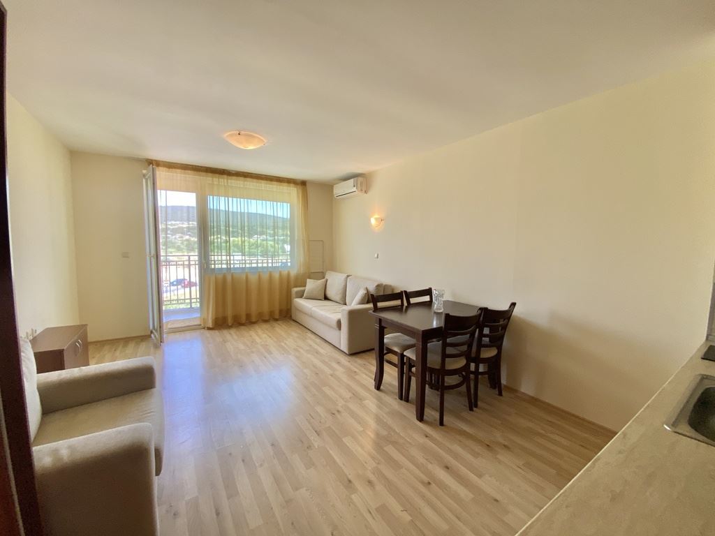 Functional studio with mountain view – Sunny Beach, northern area, 500 m from the beach