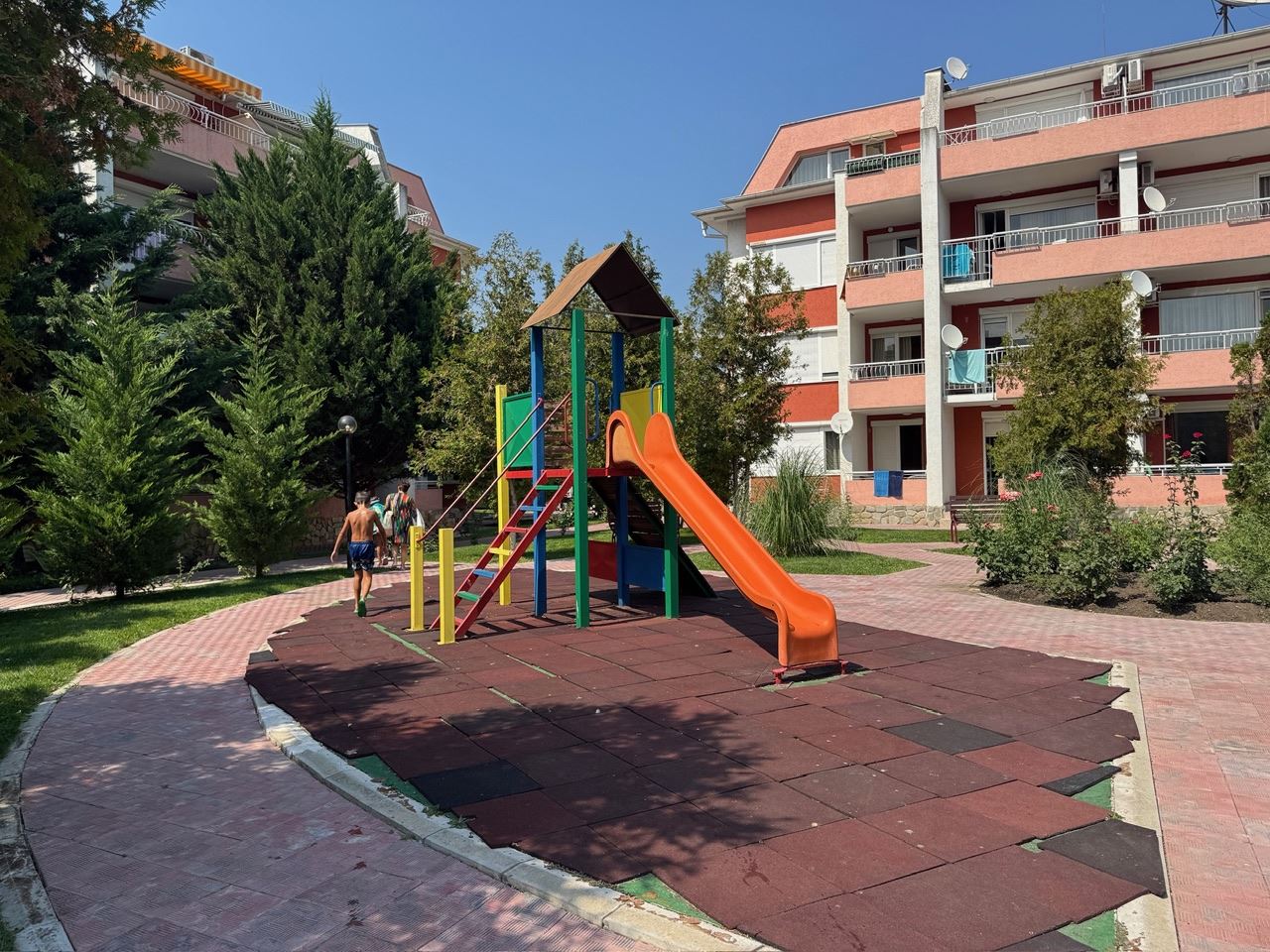 Spacious Studio with Pool View in Sunny Beach – Residential Electricity and Excellent Infrastructure