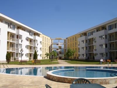Fully Furnished One-Bedroom Apartment on the Top Floor in Sunny Beach – Pool View and Luxurious Atmosphere