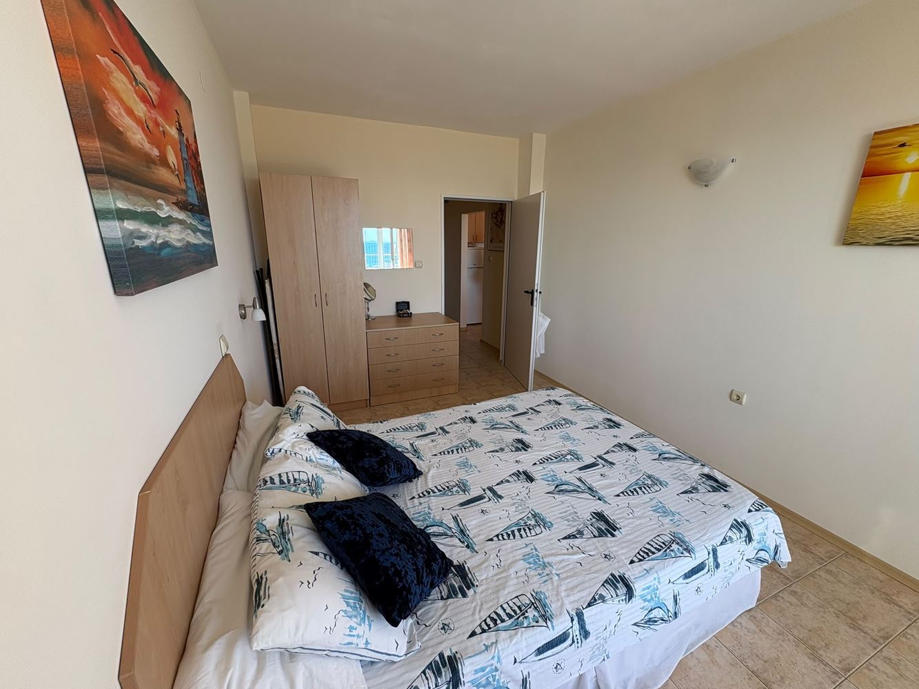 First Line in Sveti Vlas – Spacious One-Bedroom Apartment with Sea View