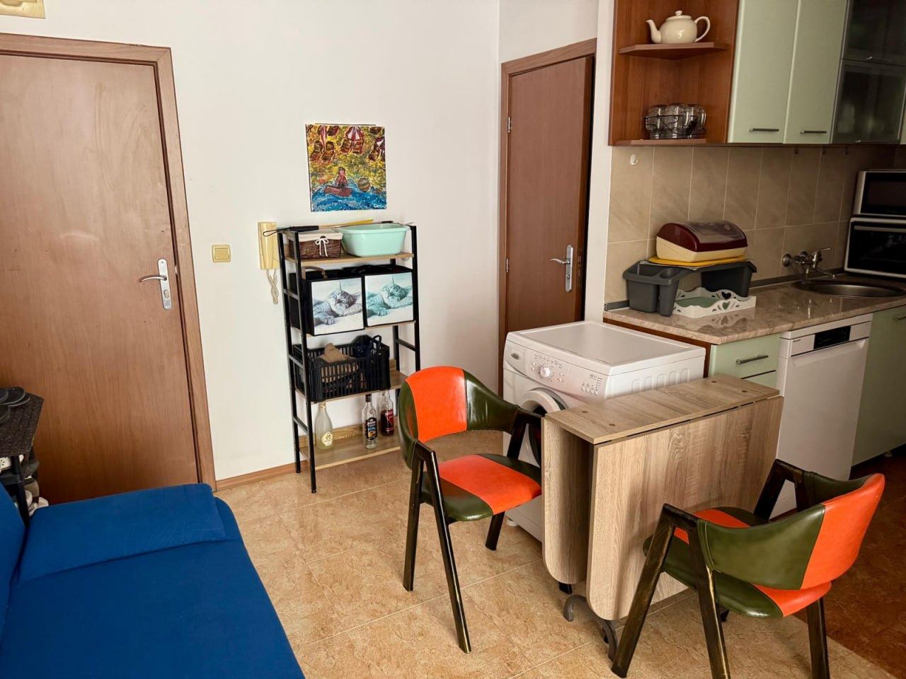 Spacious one-bedroom apartment with additional sleeping area in Sunny Beach – 200 m from the beach