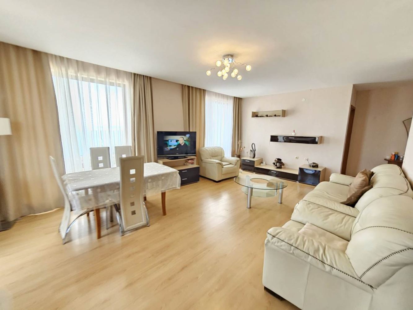 Sveti Vlas – three-bedroom apartment with direct panoramic sea view in a first-line complex