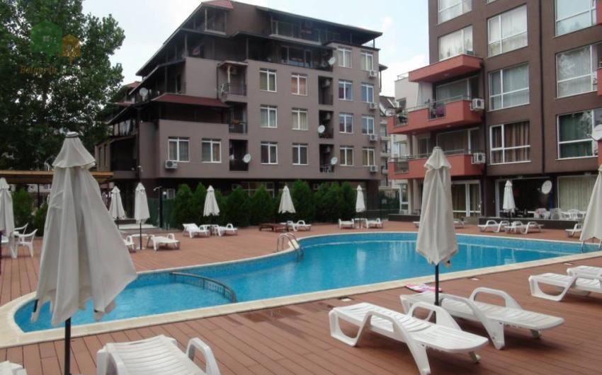 Spacious studio in Sunny Beach – southern part, excellent location near Cacao Beach