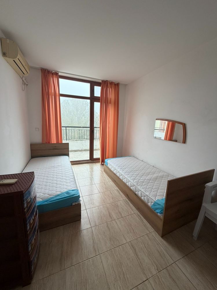 Spacious Two-Room Apartment with One Bedroom on the Top Floor in Sunny Beach, with a Swimming Pool and Green Surroundings