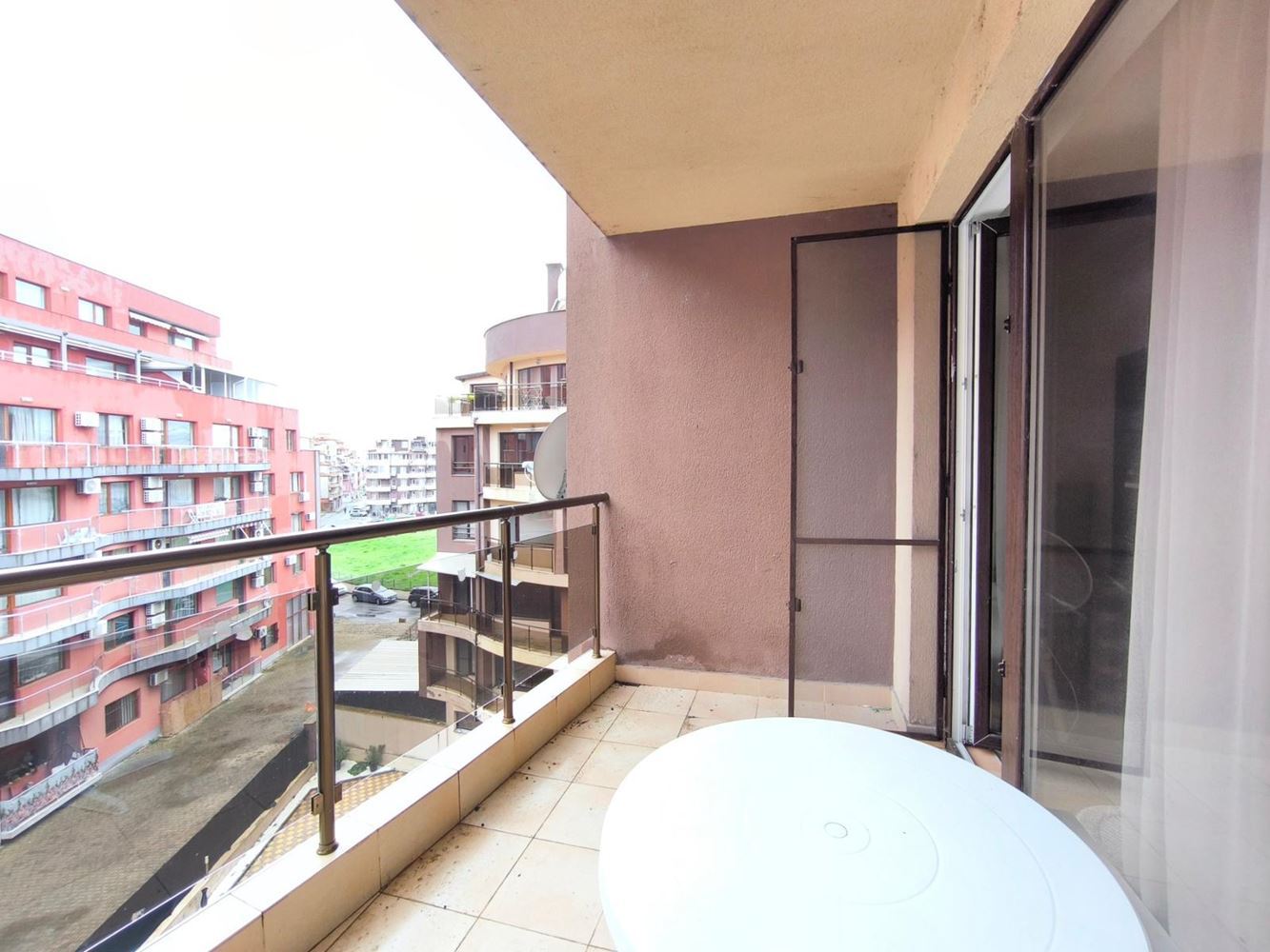 Spacious and bright studio in Pomorie – central location, low expenses and excellent investment