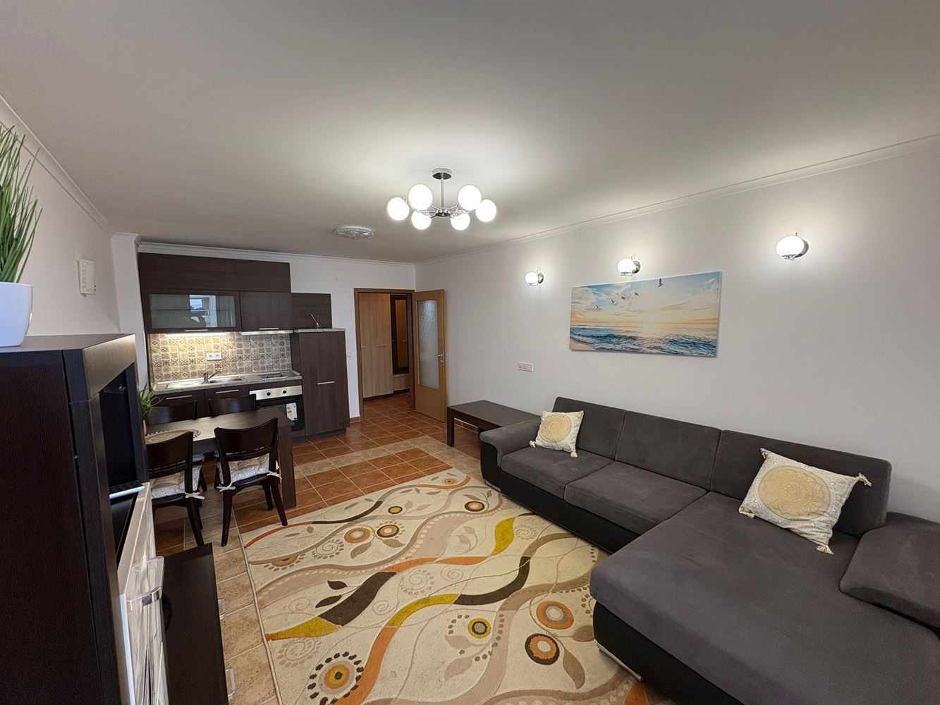 Panoramic One-Bedroom Apartment on the First Line in Pomorie with Direct Sea View