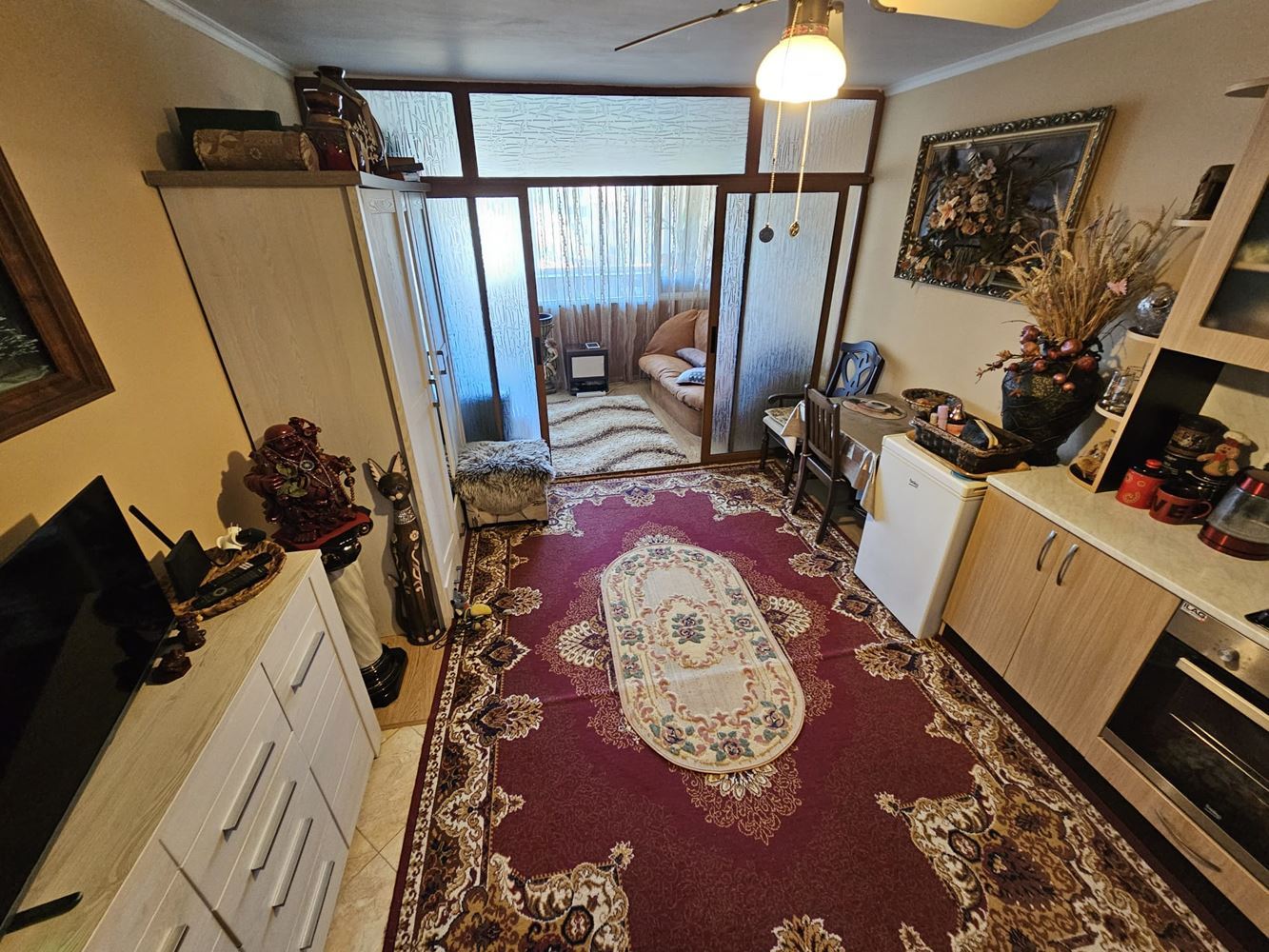 Studio with sea view in Sveti Vlas – with parking space and no maintenance fee