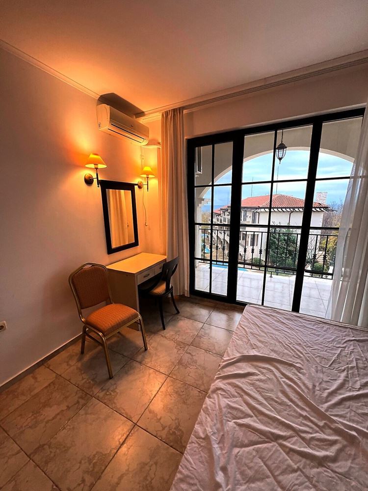 Unique Two-Bedroom Apartment with Panoramic Sea and Pool Views on the First Line in Obzor