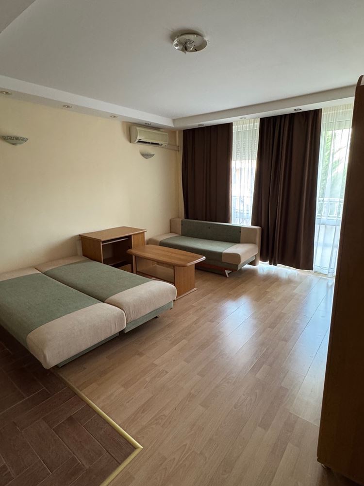 Spacious Studio with Pool View in Sunny Beach – Residential Electricity and Excellent Infrastructure