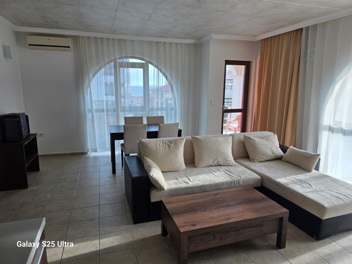One-bedroom apartment with sea view and Old Nessebar view in Sveti Vlas