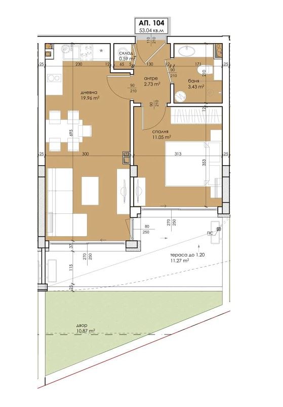 New Apartment with One Bedroom and a Private Garden – A Modern Home You Can Personalise