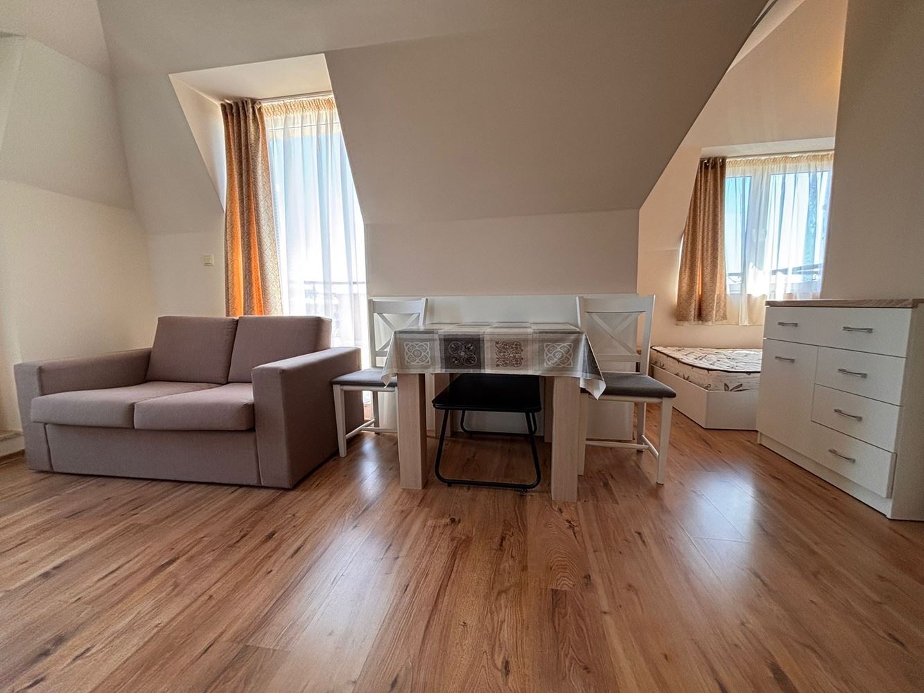 Elegant studio with a panoramic terrace in a luxury complex in Sunny Beach