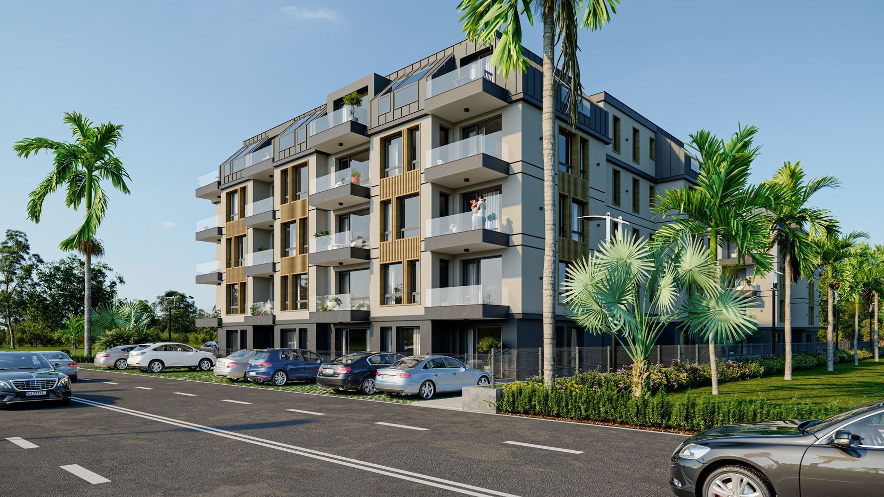 Spacious and bright studio apartment in a new complex – 500 meters from the sea