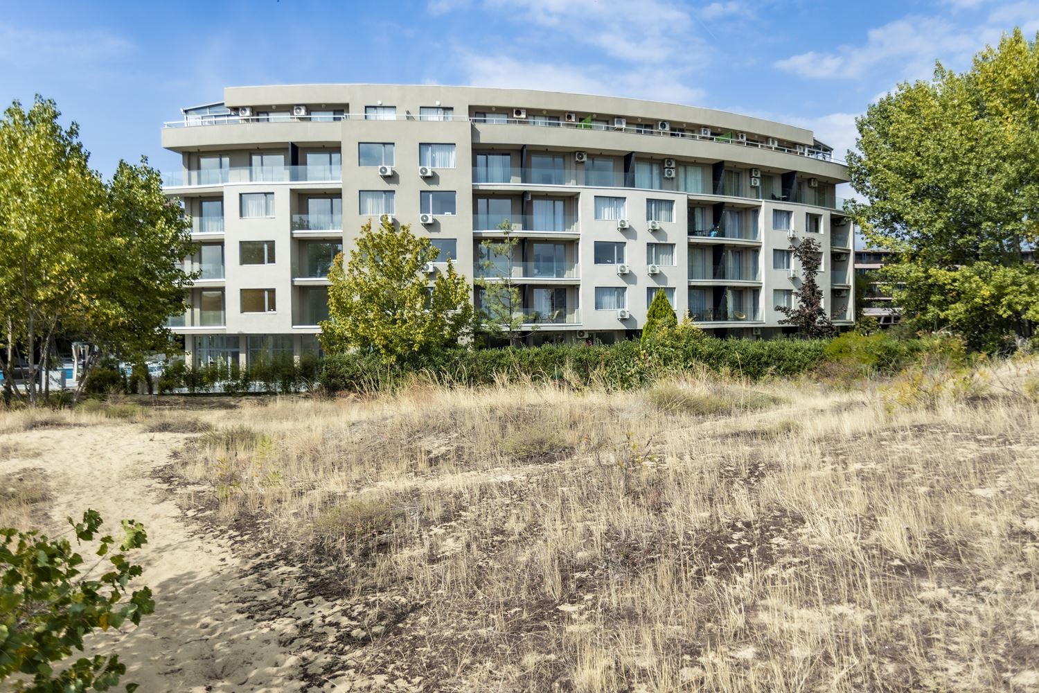 Elegant Apartment with Two Bedrooms and Panoramic Sea View on the First Sea Line in Sunny Beach