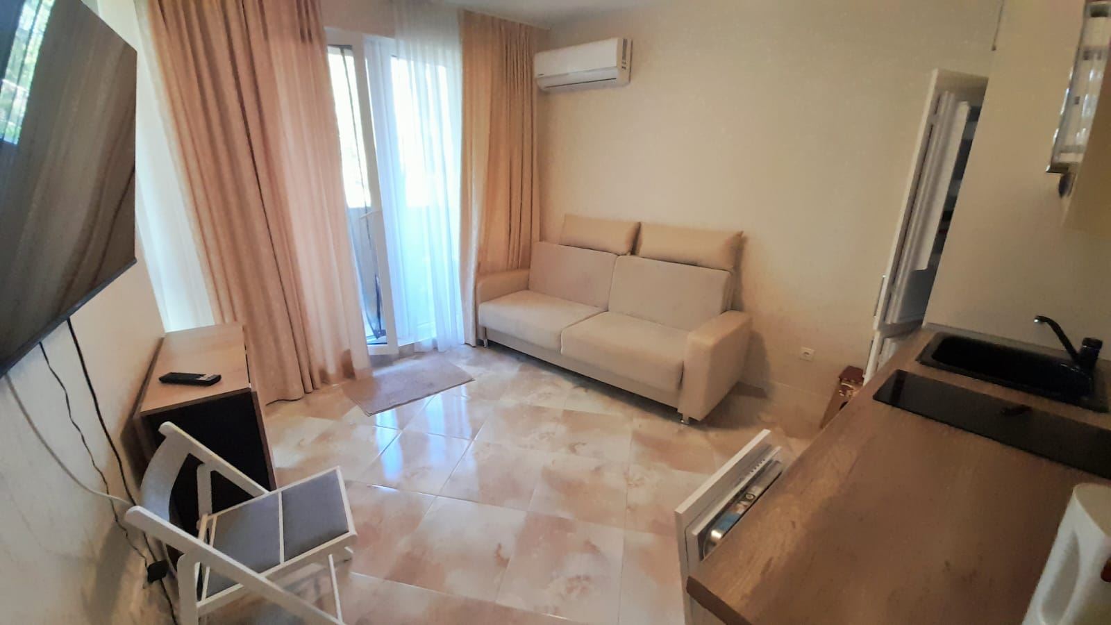 One-bedroom apartment in Sunny Beach – new complex, stylish furnishings and a peaceful green environment