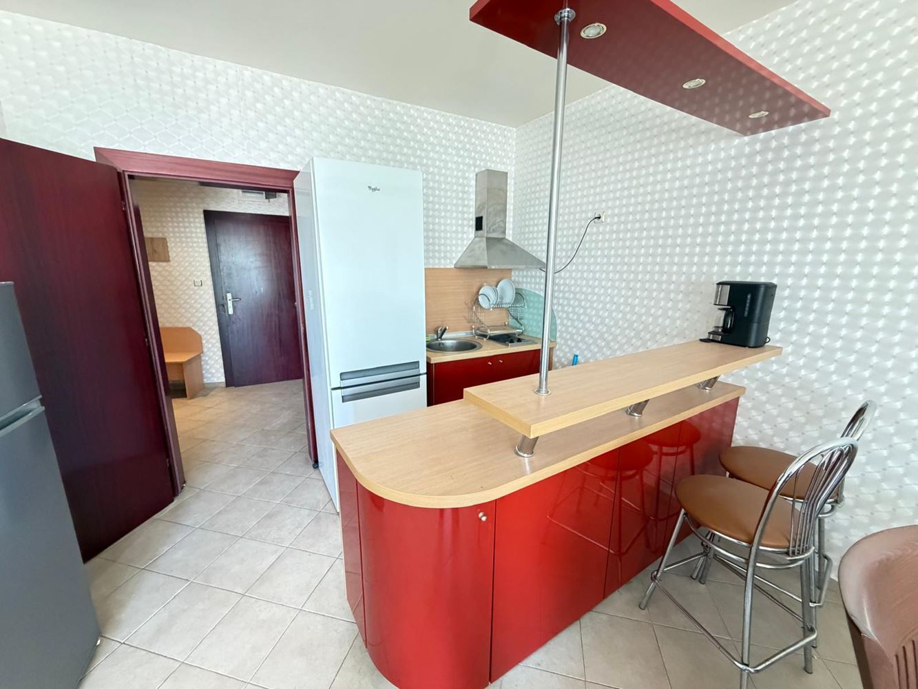 Luxury two-bedroom apartment with sea view 100 meters from the beach in Sunny Beach