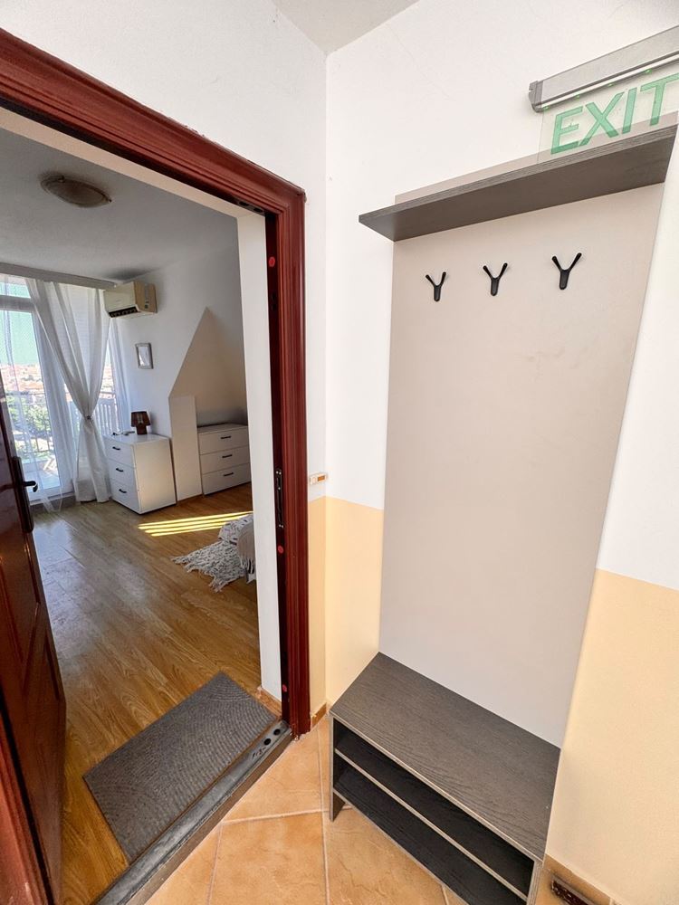 Stylish Studio with Panoramic Terrace in Pomorie – Low Maintenance Fee, Southern Exposure, and Excellent Location Near the Sea