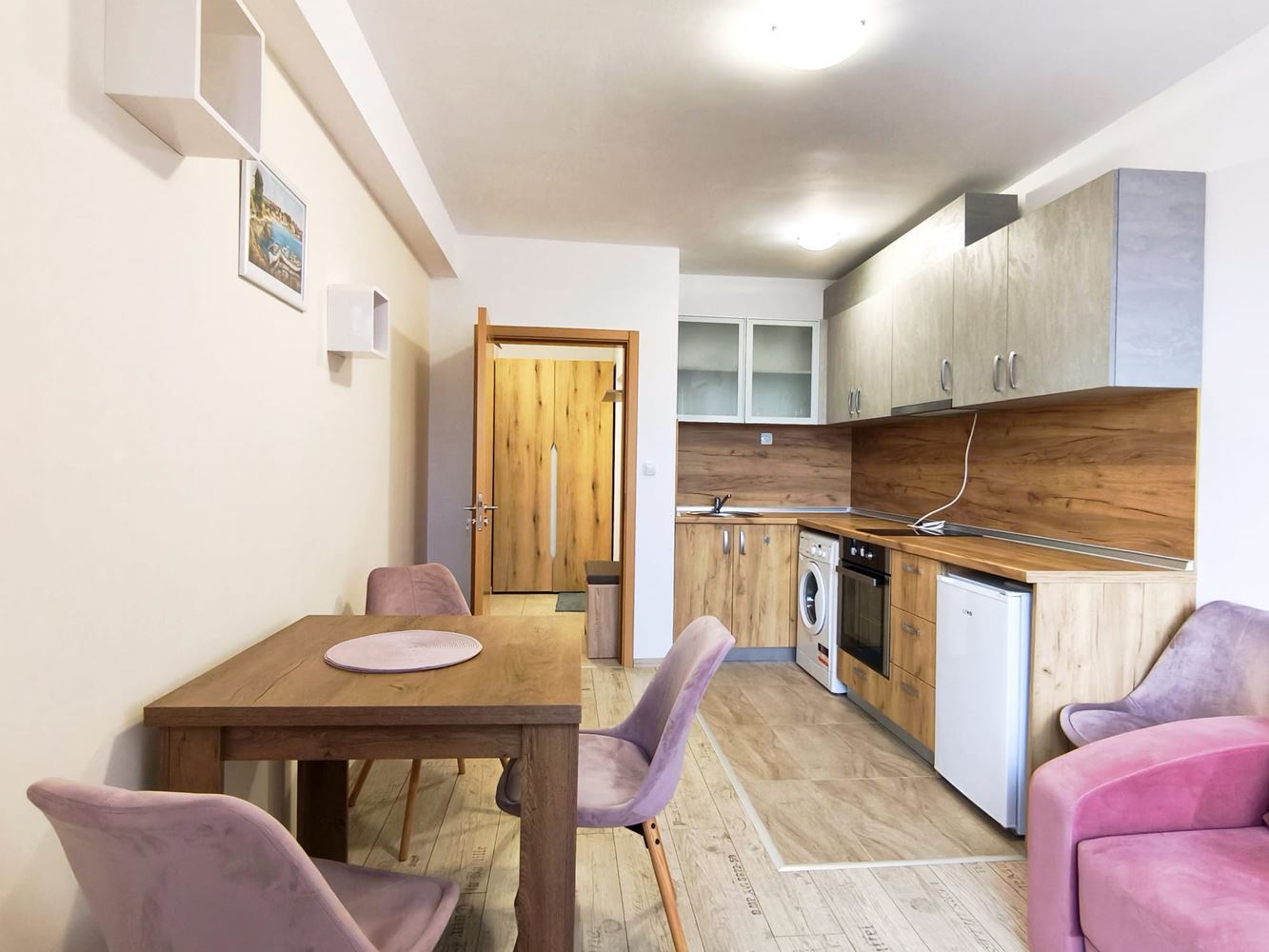 Cozy one-bedroom apartment in the new district of Nessebar – no maintenance fee