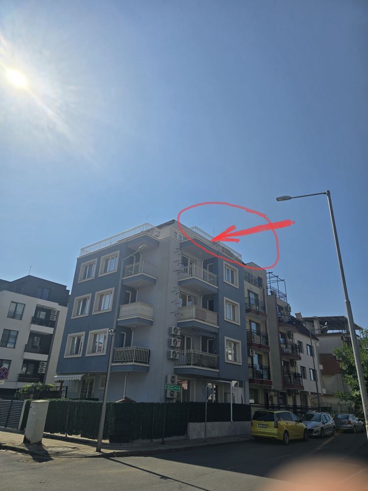 Studio with a Huge Panoramic Terrace and Wonderful View in Nessebar, Cherno More 2 District – No Maintenance Fee