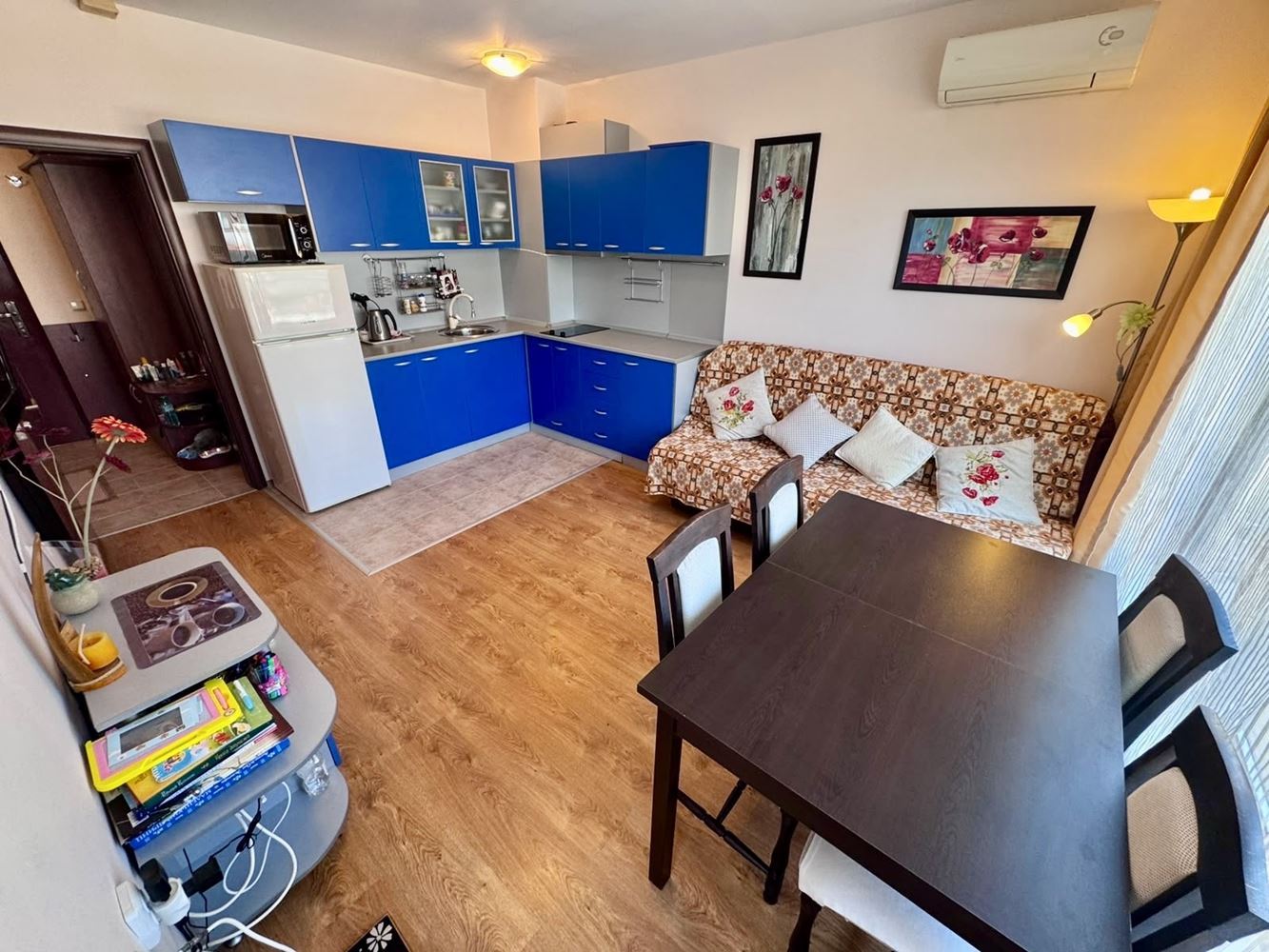 Comfortable One-Bedroom Apartment with a Spacious Terrace and Pool View in a Luxury Complex in Nessebar