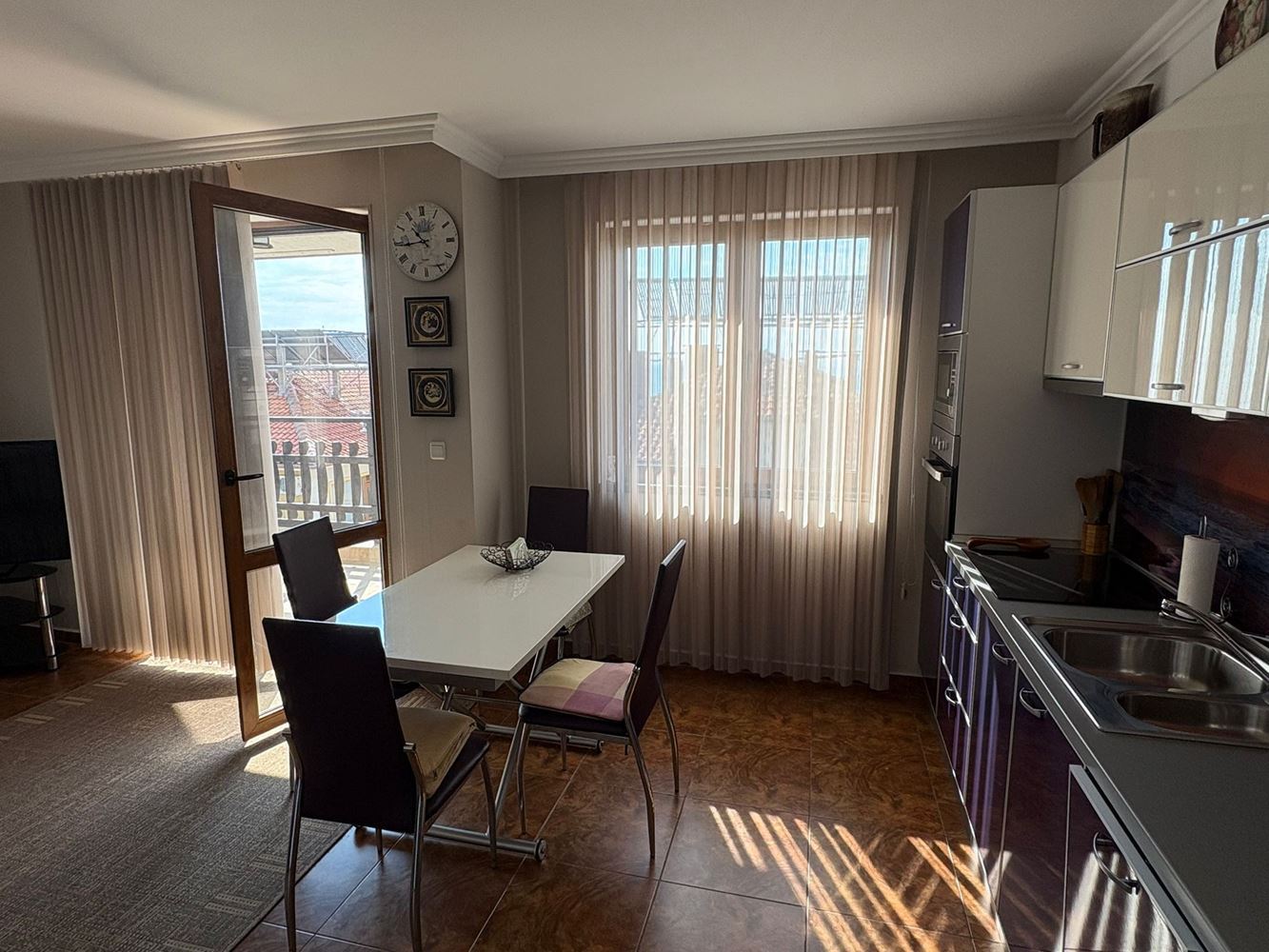 Three-room Apartment with Panoramic Sea View in Sveti Vlas – 200 m from the Beach