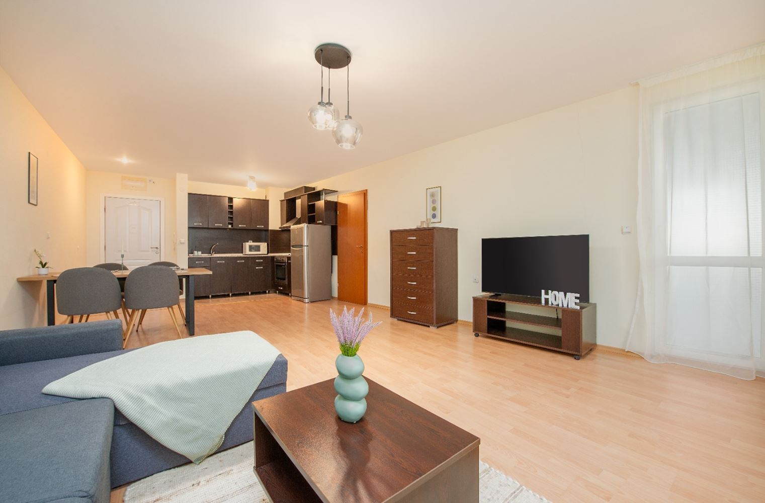 Stylish two-bedroom apartment on the first line with direct sea view in Sveti Vlas – space, luxury and full amenities