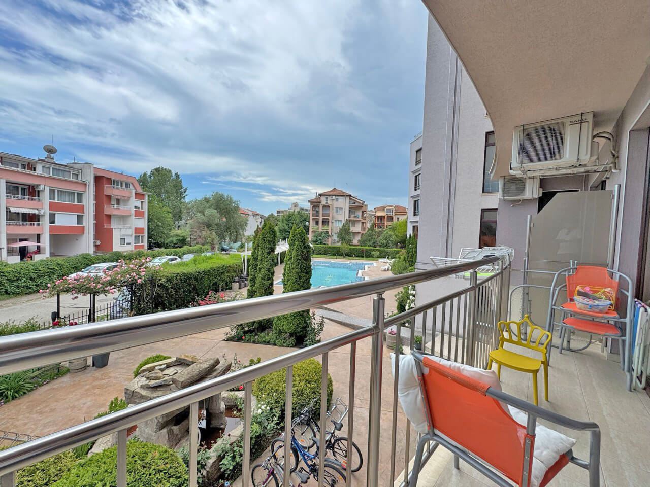 Two-bedroom apartment in Sunny Beach – fully furnished, with swimming pool and excellent investment potential