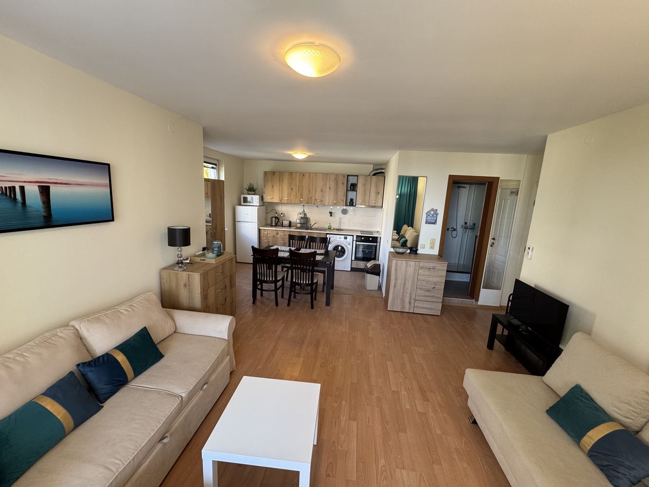 Spacious studio in Sveti Vlas with beautiful pool view – excellent investment by the sea