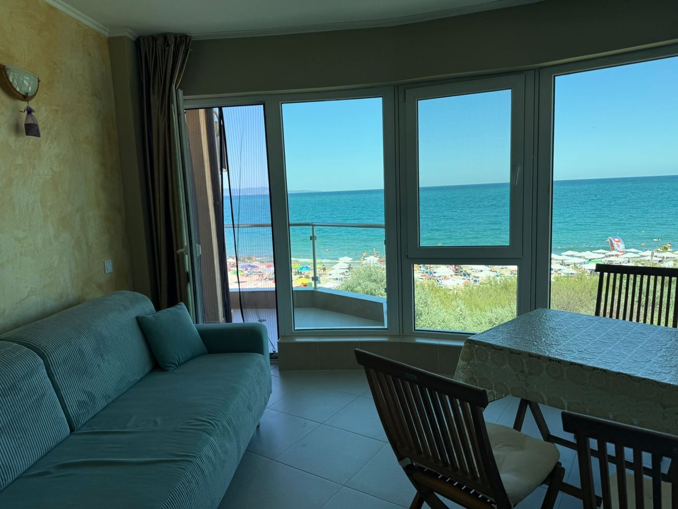 Front Sea View – Spacious One-Bedroom Apartment on the First Line in Pomorie