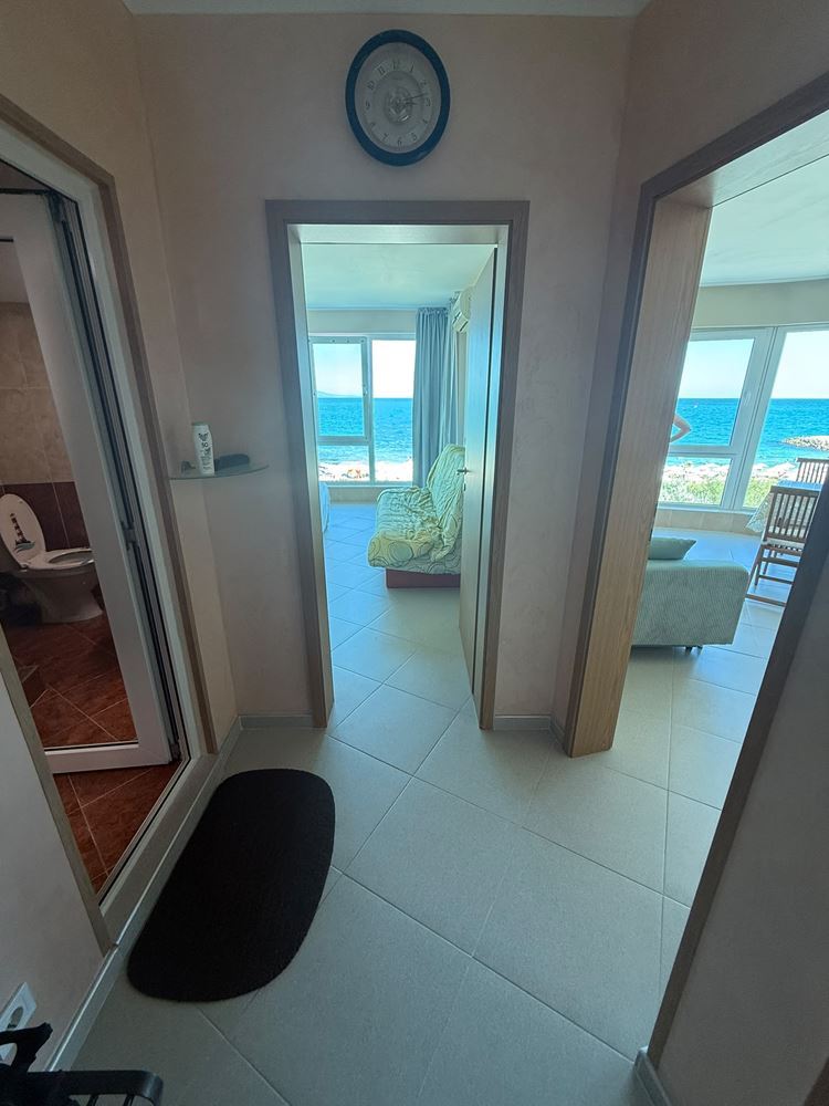Front Sea View – Spacious One-Bedroom Apartment on the First Line in Pomorie