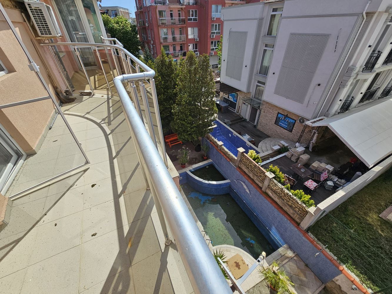 New two-bedroom apartment with no maintenance fee – after renovation, in “Black Sea 1”, Nesebar