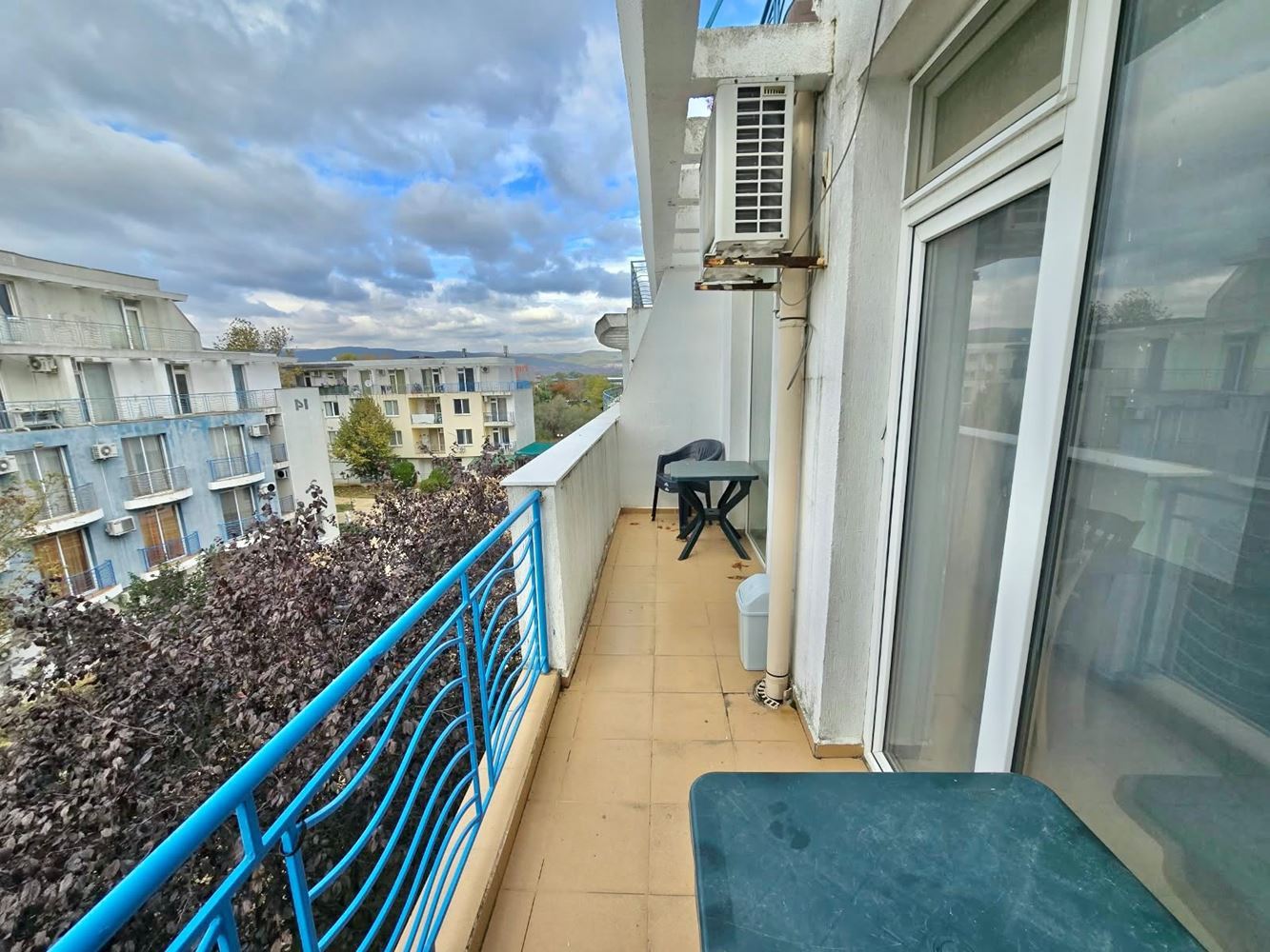 Spacious Two-Bedroom Duplex Apartment with Three Balconies in Sunny Beach – Act 16, Residential Electricity and Pool View