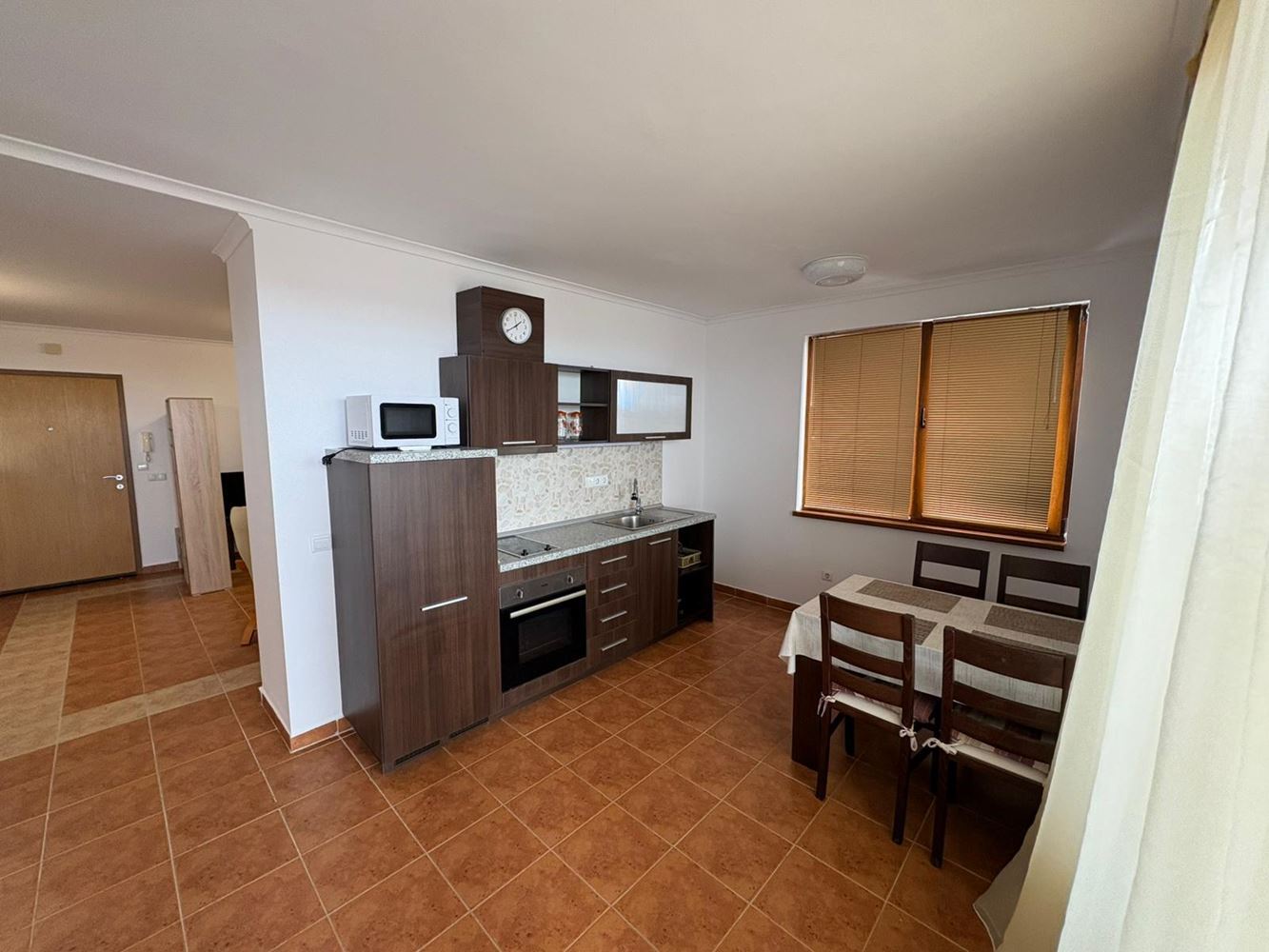 Pomorie – Spacious Two-Bedroom Apartment on the First Line with Sea View and Low Maintenance Fee