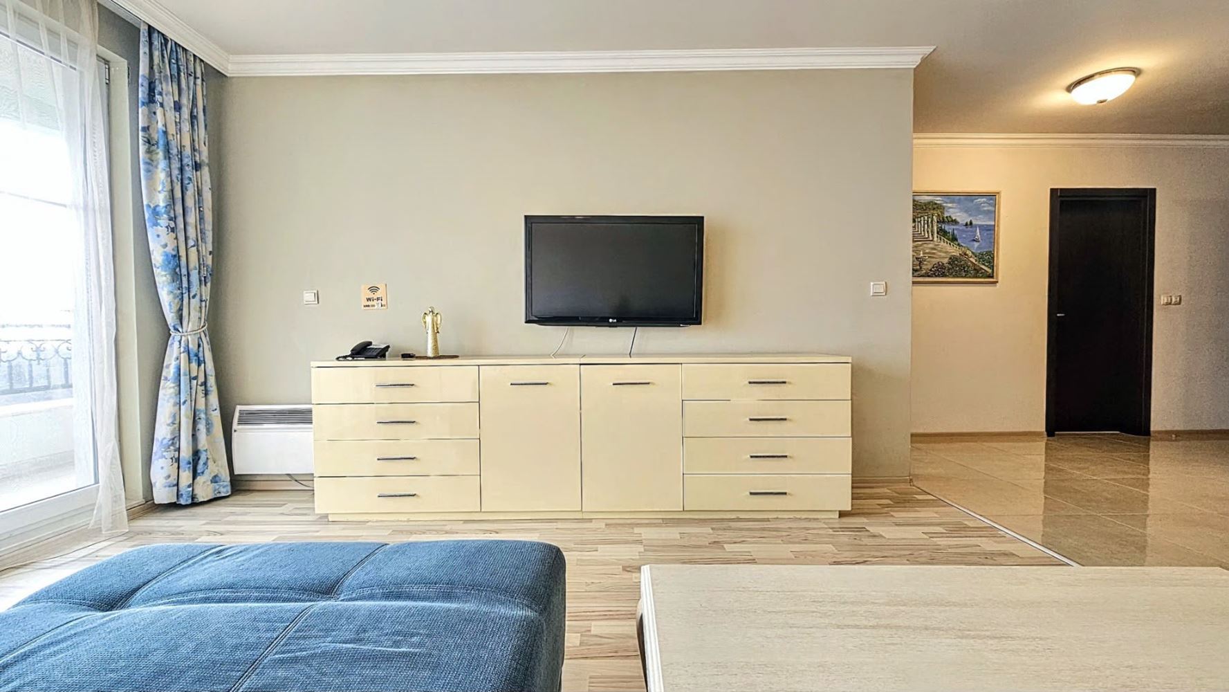 One-Bedroom Apartment on the First Line in Pomorie with Panoramic Sea View and Excellent Amenities