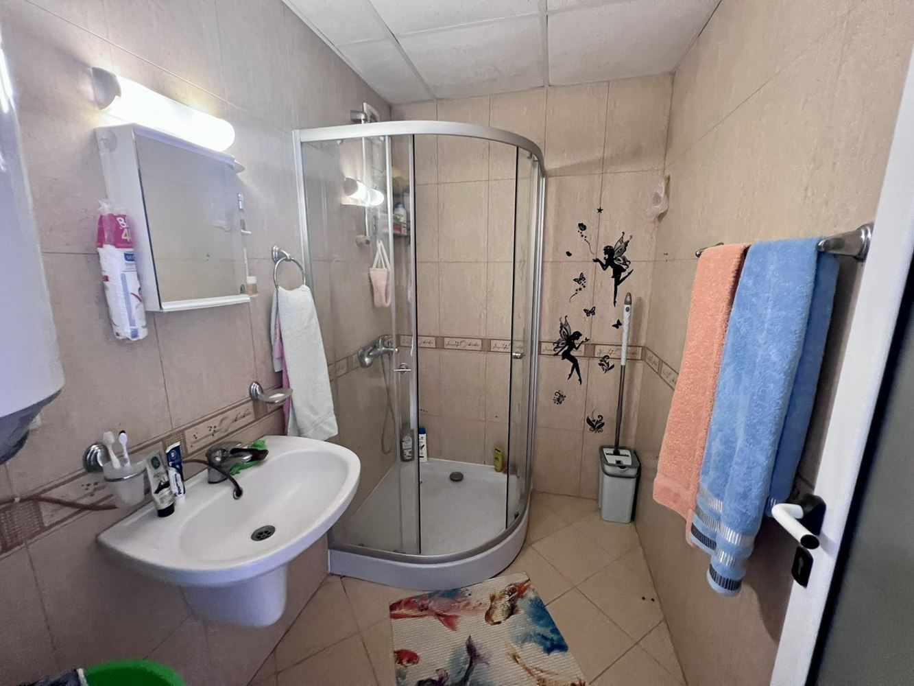 Spacious three-room apartment with two bedrooms and pool view in Sunny Beach