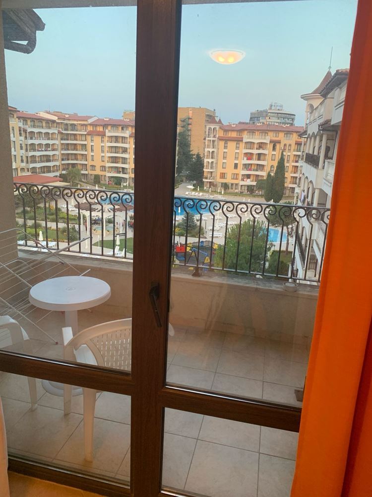 Studio with pool view in Sunny Beach – modern complex with extensive infrastructure