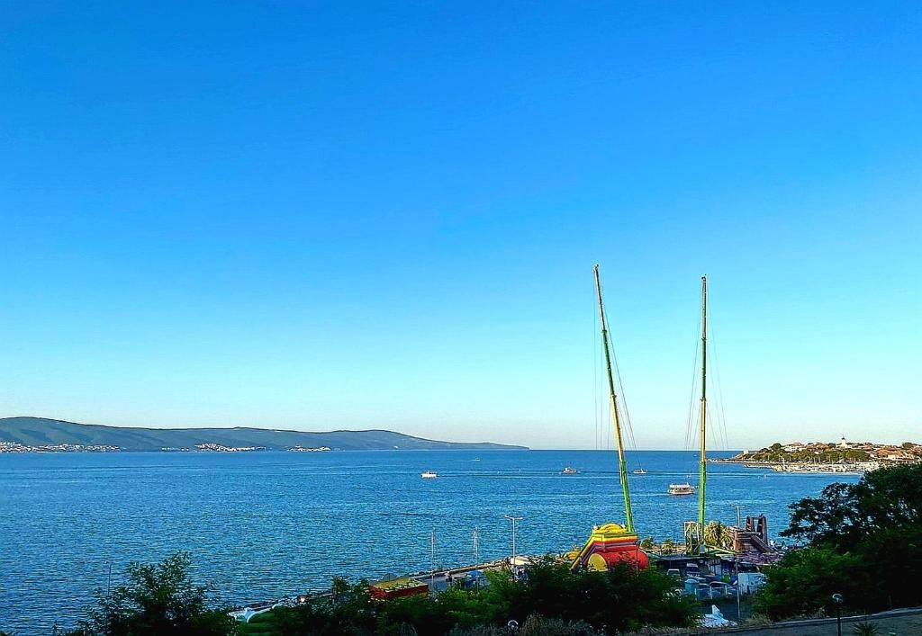 Excellent one-bedroom apartment in the heart of Nessebar with a large terrace and beautiful view