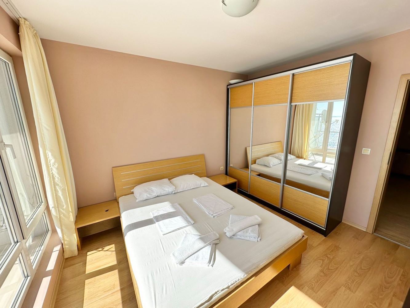 First-Line Sea Property in Sveti Vlas – Impressive Three-Bedroom Maisonette with Panoramic View and Huge Terrace