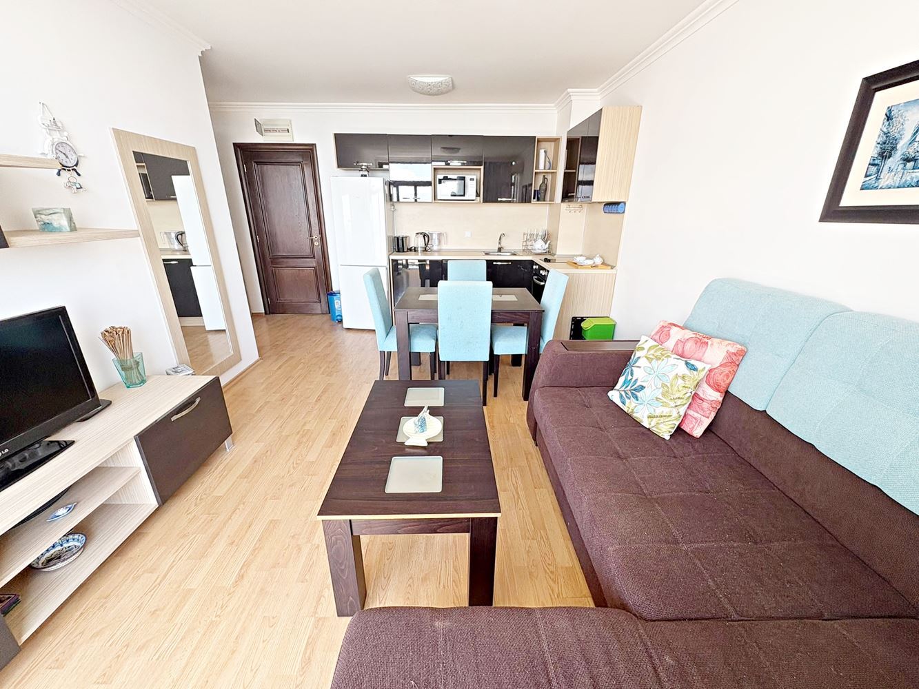 Luxury One-Bedroom Apartment with Panoramic Sea View on the First Line in Sveti Vlas