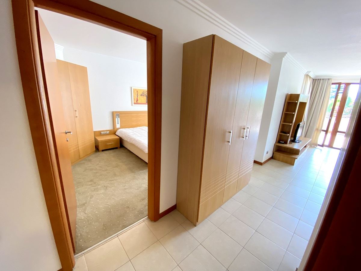 One-bedroom apartment on the first sea line in Ravda – luxury, nature, and impressive pool view