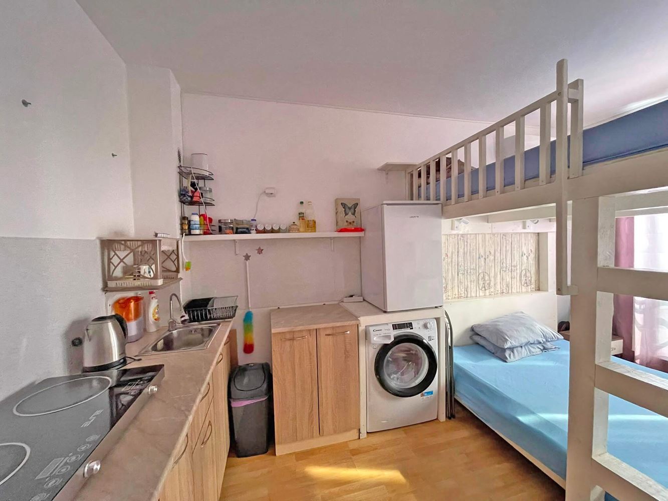 Studio in a well-maintained complex near Sunny Beach with a swimming pool, parking and sports facilities