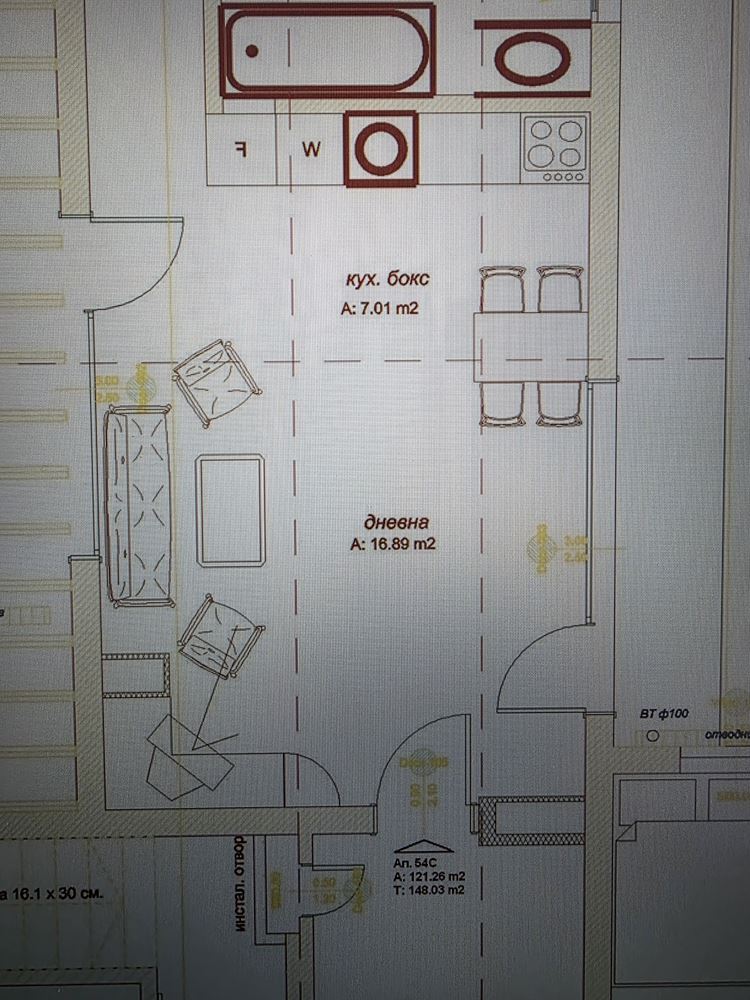 Three-room apartment with a huge terrace 500 m from the beach in Sunny Beach – 148 m² and excellent potential