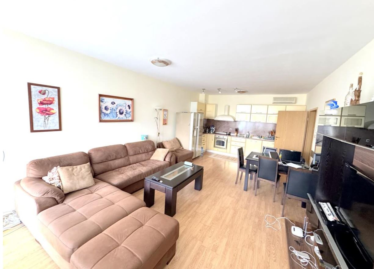 Spacious Two-Bedroom Apartment on the First Sea Line in Ravda – Panoramic Sea View and Prestigious Location