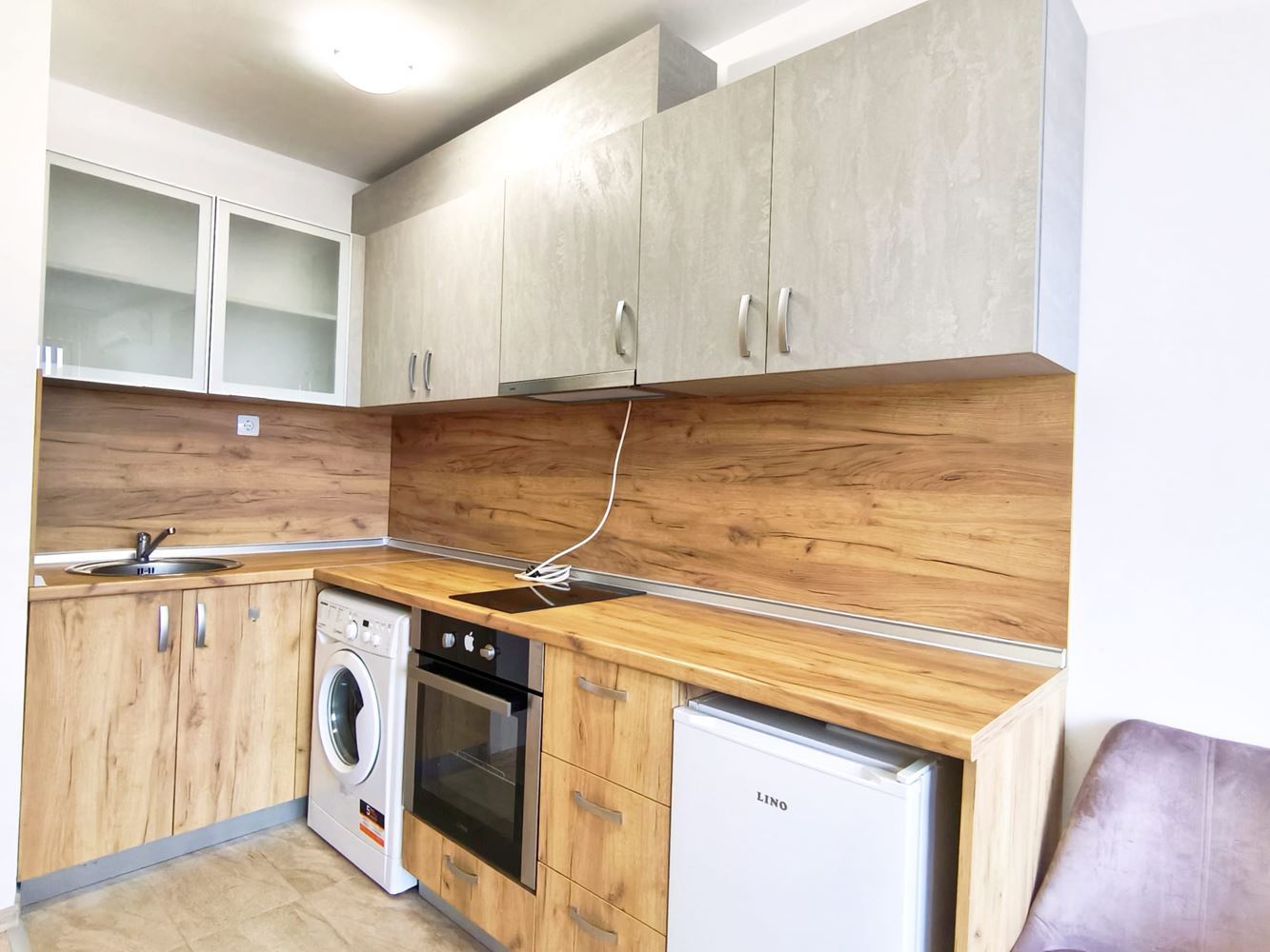 Cozy one-bedroom apartment in the new district of Nessebar – no maintenance fee