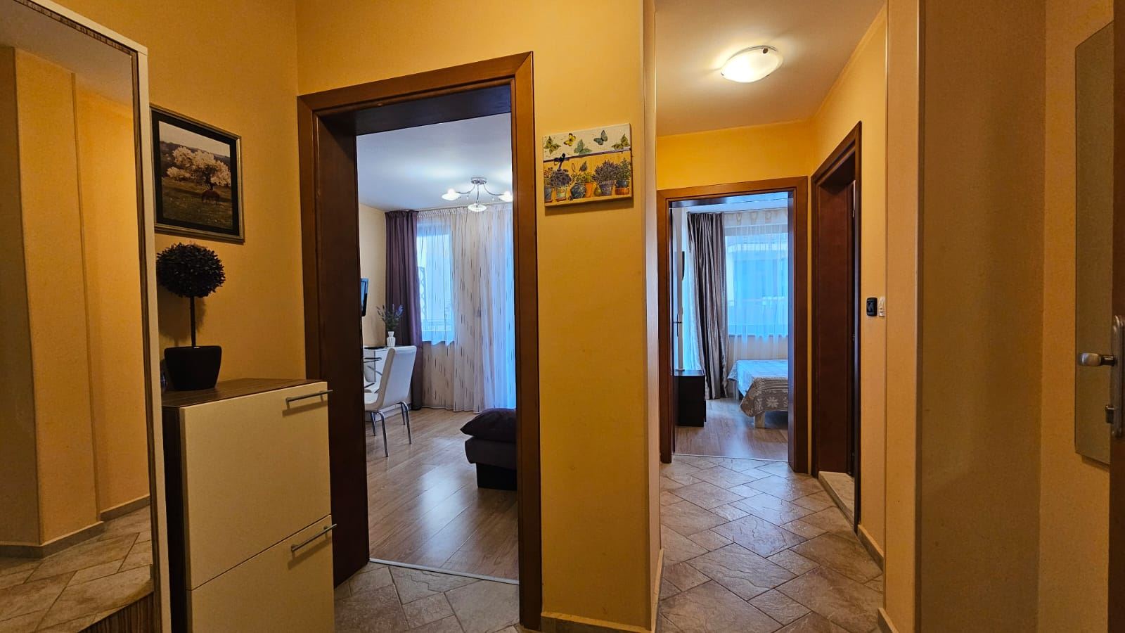 Cozy and stylishly furnished one-bedroom apartment with partial sea view