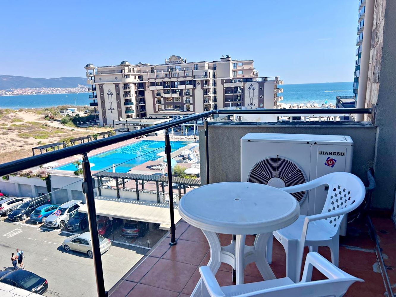 One-Bedroom Apartment with Panoramic Sea View on the First Line – Spacious Apartment in Sunny Beach